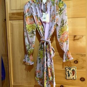 Cinq à Sept Lilac Multi Floral Dress